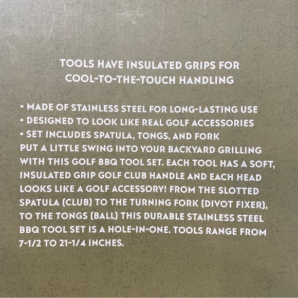 Golf BBQ set - Picture 3 of 3